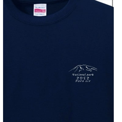 【日本百名山】幌尻岳記念Tシャツ(S)紺