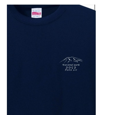 【日本百名山】幌尻岳記念Tシャツ(L)紺