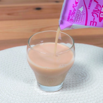 北海道日高乳業【秋冬限定】白桃ヨーグルッペ 200ml×24本