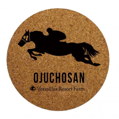 【オジュウチョウサン】コルクコースター3枚入り
