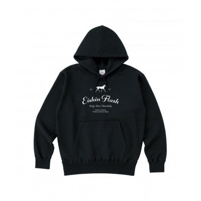 【エイシンフラッシュ】(ブラック)プルオーバーパーカー　サイズM