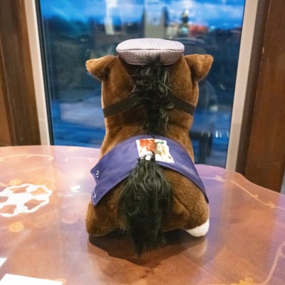 【競馬グッズ】【ワンダーアキュート】特大ぬいぐるみ　画伯バージョン