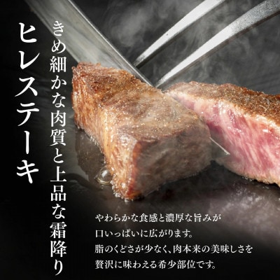 【毎月定期便】佐賀牛ヒレステーキ 200g×4枚全5回