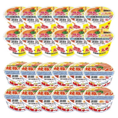 「焼豚ラーメン」・「焼豚ラーメン×丸幸ラーメン」各1ケース(計24個)