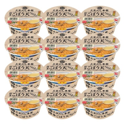 「三宝だし本家 博多ごぼう天うどん」1ケース(計12個)