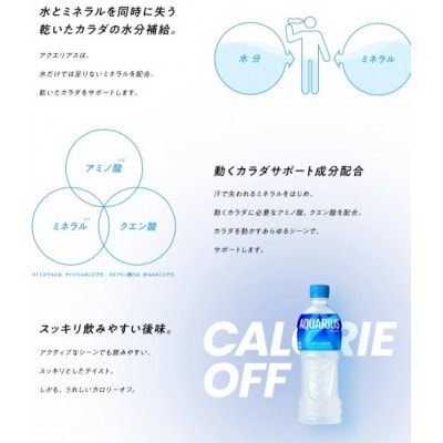 アクエリアス　500ml　1箱(24本)