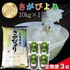 【毎月定期便】さがびより 10kg+もち麦 4袋全3回