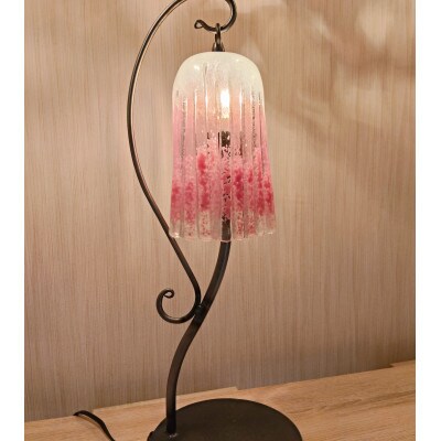 【さとふる限定】一点限定!ステンドグラス『枝垂れ桜』ハンギングランプ USA製ガラス使用　