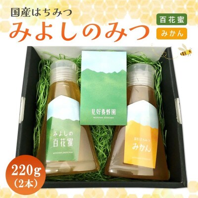 みよしのみつ(百花蜜・みかん)220g×2本