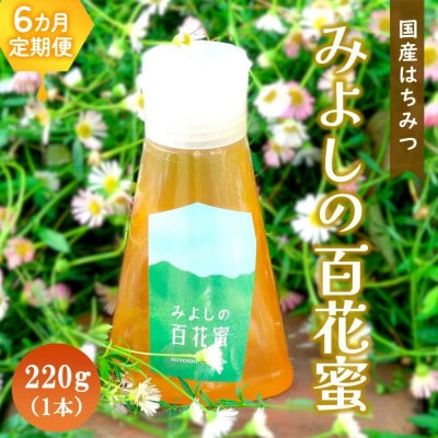 【毎月定期便】佐賀県産はちみつ『みよしの百花蜜』220g全6回