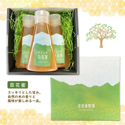 【毎月定期便】みよしの百花蜜 220g×3本全3回