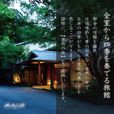 天城湯ヶ島温泉【嵯峨沢館】宿泊券2名様ゆったりプラン