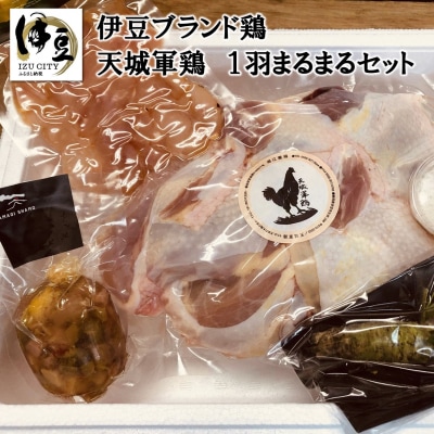 天城軍鶏一羽まるまるセット