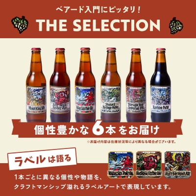 【TVで紹介】伊豆 ベアードビール 工場直送!定番6種飲み比べセット クラフトビール