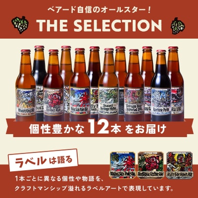 【TVで紹介】伊豆ベアードビール 工場直送!定番全12種飲み比べセット クラフトビール
