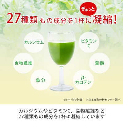 シリーズ累計販売数11億杯を突破した美味しく続けやすい「青汁三昧」×10か月分