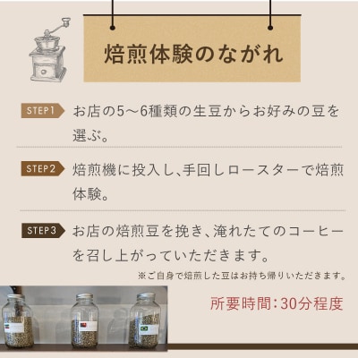 【kotoコーヒー】焙煎体験チケット