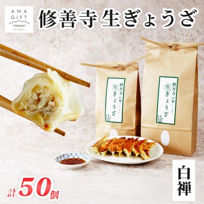 修善寺生ぎょうざ【白禅】(冷凍)50個入