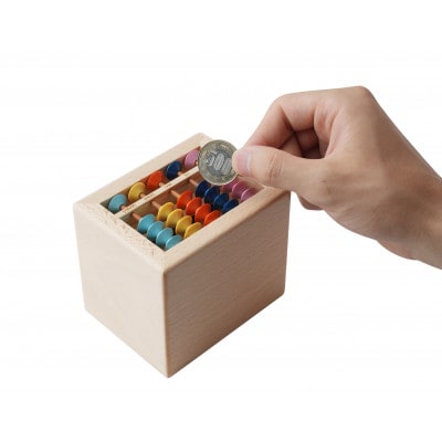 賽銭箱型そろばん貯金箱(スタンダード)