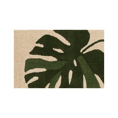 M+home モンステラ インテリアマット 55×85cm