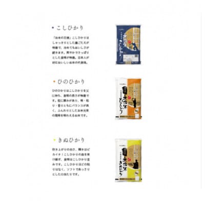 令和7年産】兵庫県産コシヒカリ、ヒノヒカリ、キヌヒカリ3点セット 15kg(無洗米)