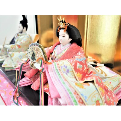 雛人形　京芥子親王「鴛～おしどり～」 オリジナル金襴敷　No.K-304