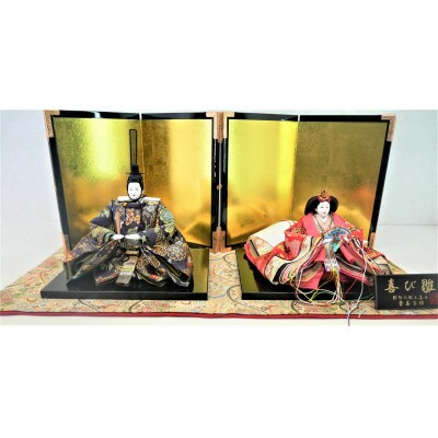 雛人形　京十番親王「双金有楽錦」オリジナル金襴敷　No.10-304