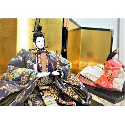 雛人形　京十番親王「双金有楽錦」オリジナル金襴敷　No.10-304
