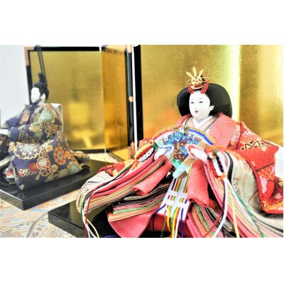 雛人形　京十番親王「双金有楽錦」オリジナル金襴敷　No.10-304