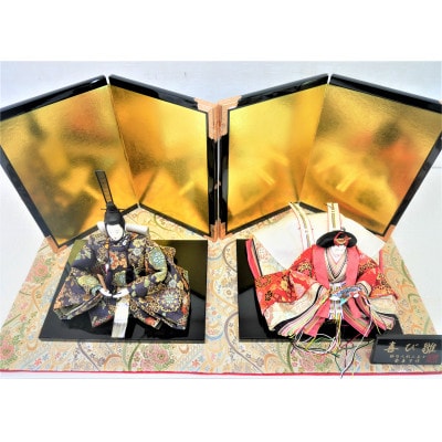 雛人形　京十番親王「双金有楽錦」オリジナル金襴敷　No.10-304