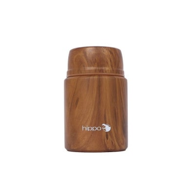 ステンレススープジャー(500ml) hippo(ヒッポ)【ウッドブラウン】