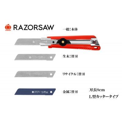ありそうでなかったカッタータイプの本格のこぎりセット