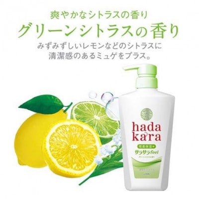 hadakara(ハダカラ)オリジナルセットサラサラ液体タイプ【本体×2、つめかえ×8】(ライオン)