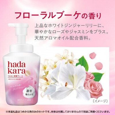 hadakara (ハダカラ) 泡タイプつめかえ用【440ml×16袋】(ライオン)