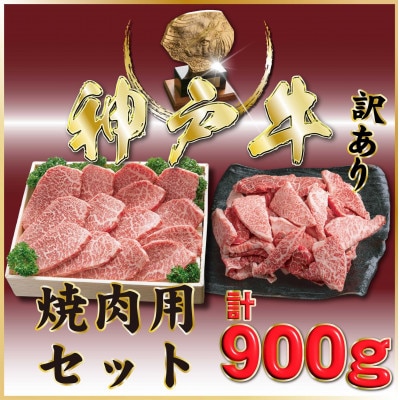 神戸牛(神戸ビーフ) 焼き肉用&部位おまかせ焼肉 計900g ONY3 【2026年4月～順次発送】
