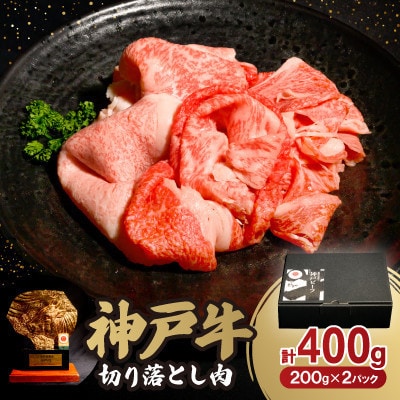 【12/15入金分まで年内発送!】神戸牛切り落とし肉 400g