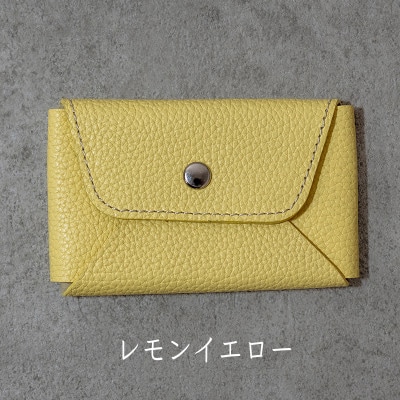 名刺も入るカードケース　Liete/レモンイエロー