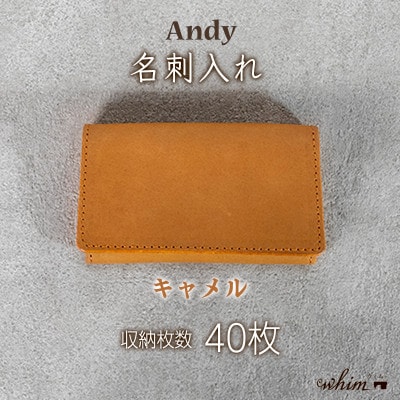 名刺入れ　Andy/キャメル