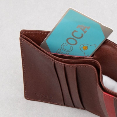 二つ折り財布　Andy/ブラウン