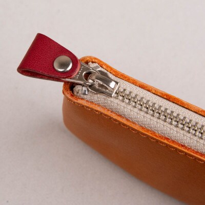 ペンケース　スリム　Andy/キャメル