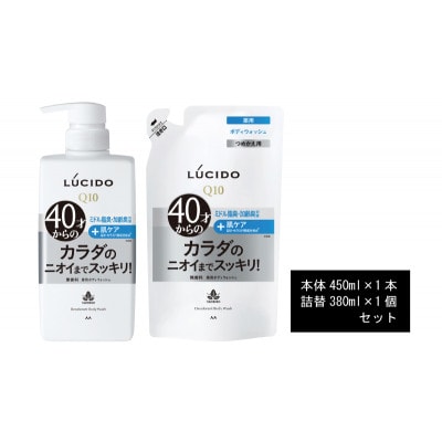 マンダムのルシード 薬用デオドラントボディウォッシュ(本体1個+詰替用1個)MA-32