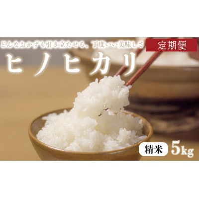 【毎月定期便】ヒノヒカリ 八千種米 5kg全3回