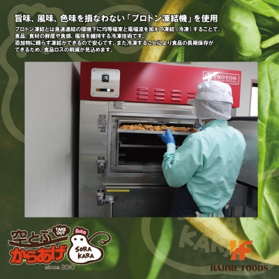 爽やかバジル香る唐揚げ『空からバジル』常温解凍OK!250g×3p