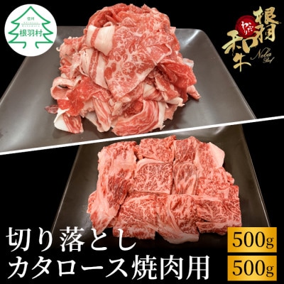根羽こだわり和牛 切り落とし500g&カタロース焼肉用500g