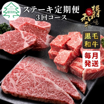 【毎月定期便】ステーキ定期便全3回
