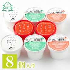 南信州根羽村産 手作りアイス詰め合わせ 8個セット | ふるさと納税のお礼品