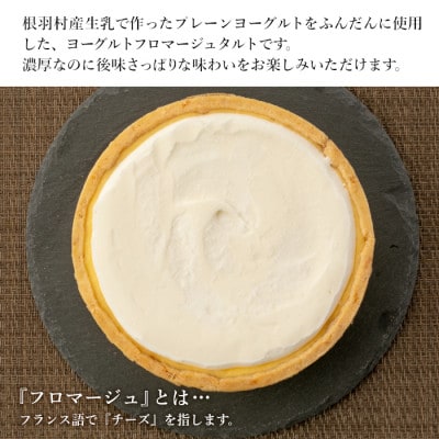 3層のしっとり濃厚!ヨーグルトフロマージュタルト 2箱 5号サイズ　チーズケーキ