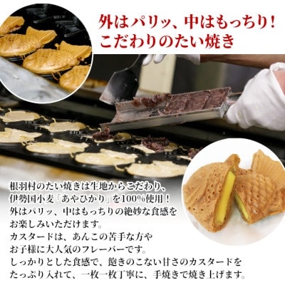 大満足100枚!さくさく もちもち たい焼き カスタード