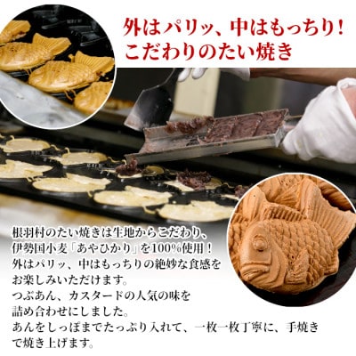 優しいおいしさ たい焼き 2種類の味 お試し100枚セット (つぶあん・カスタード)
