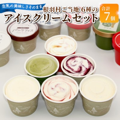 根羽村 ご当地アイス 6種のアソート 7個セット《80ml×7》